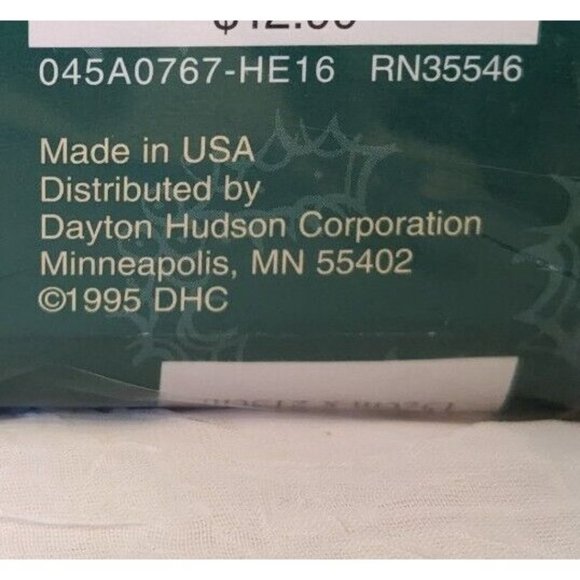 NOS Dayton Hudson Christmas Tablecloth Poinsettia Vtg 90s Holiday Retro 60 x 84 - Picture 5 of 16